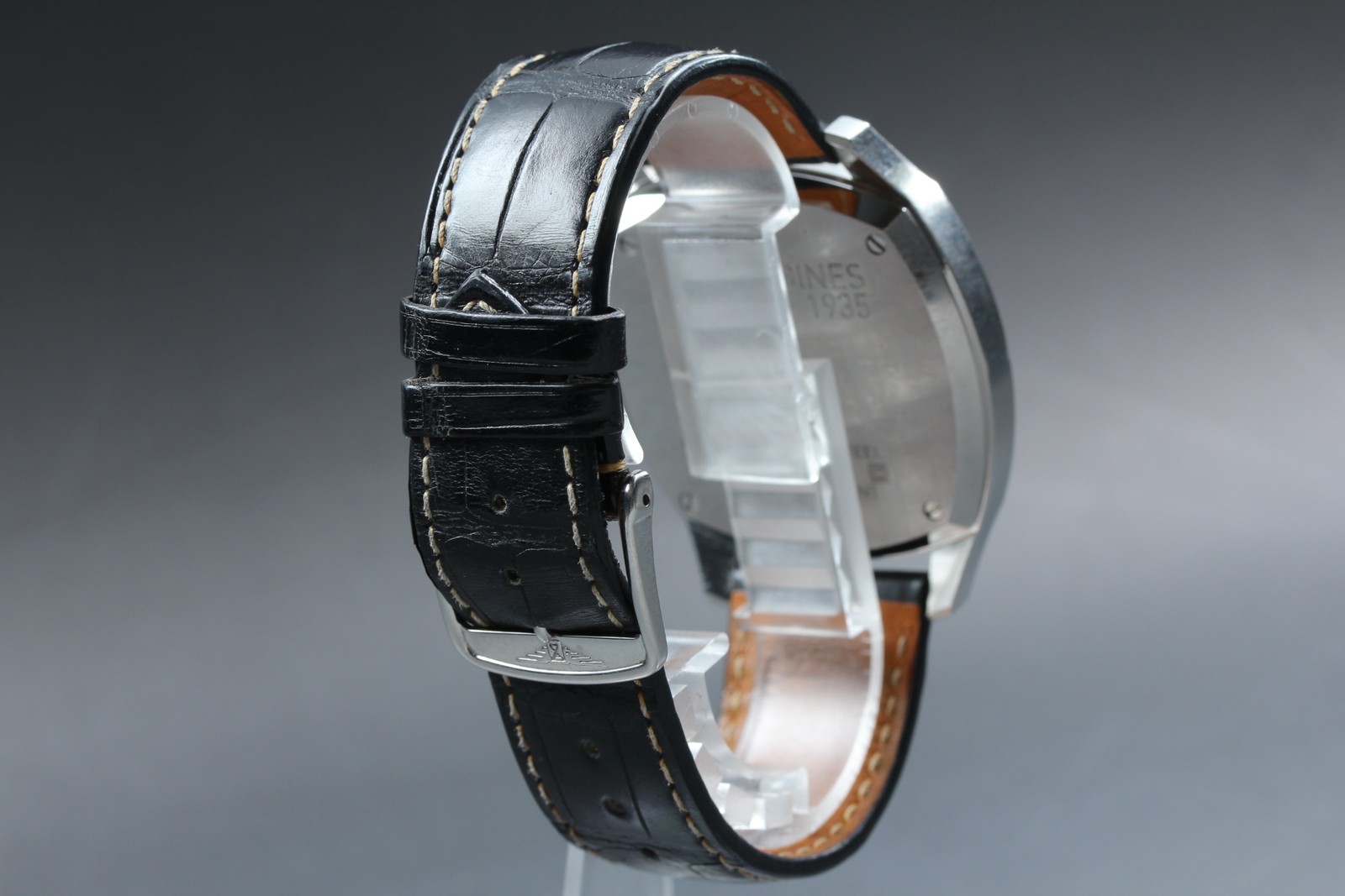 Rare *Near MINT Box* Longines L2.794.4 Heritage 1935 Black Automatic Mens Watch