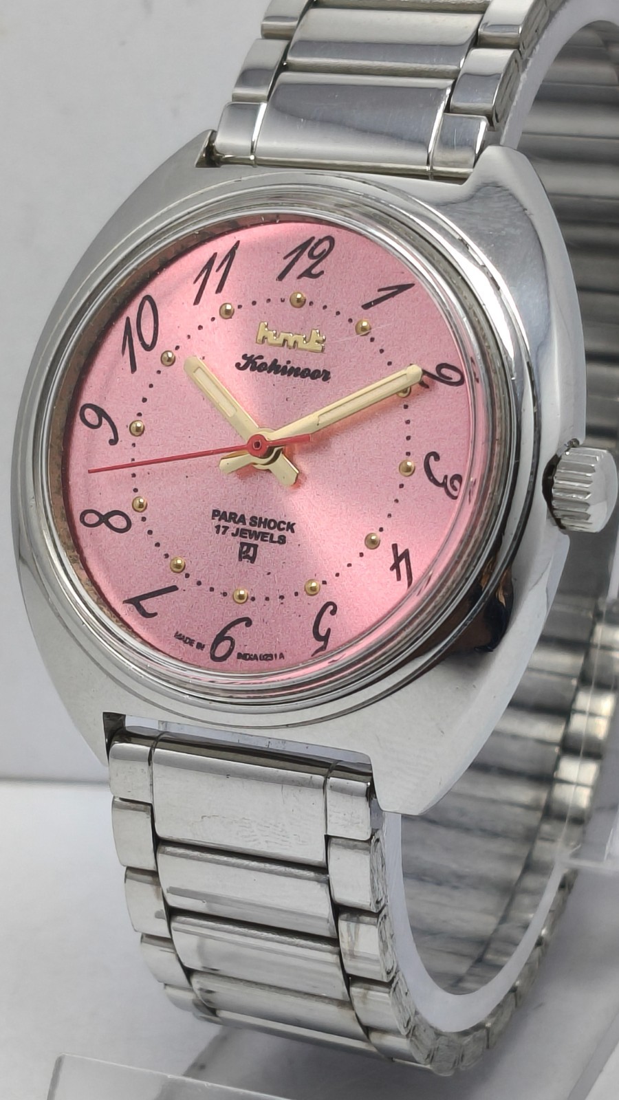 HMT Kohinoor 17 Jewels Hand Winding Wrist Watch For Men’s In Working Condition