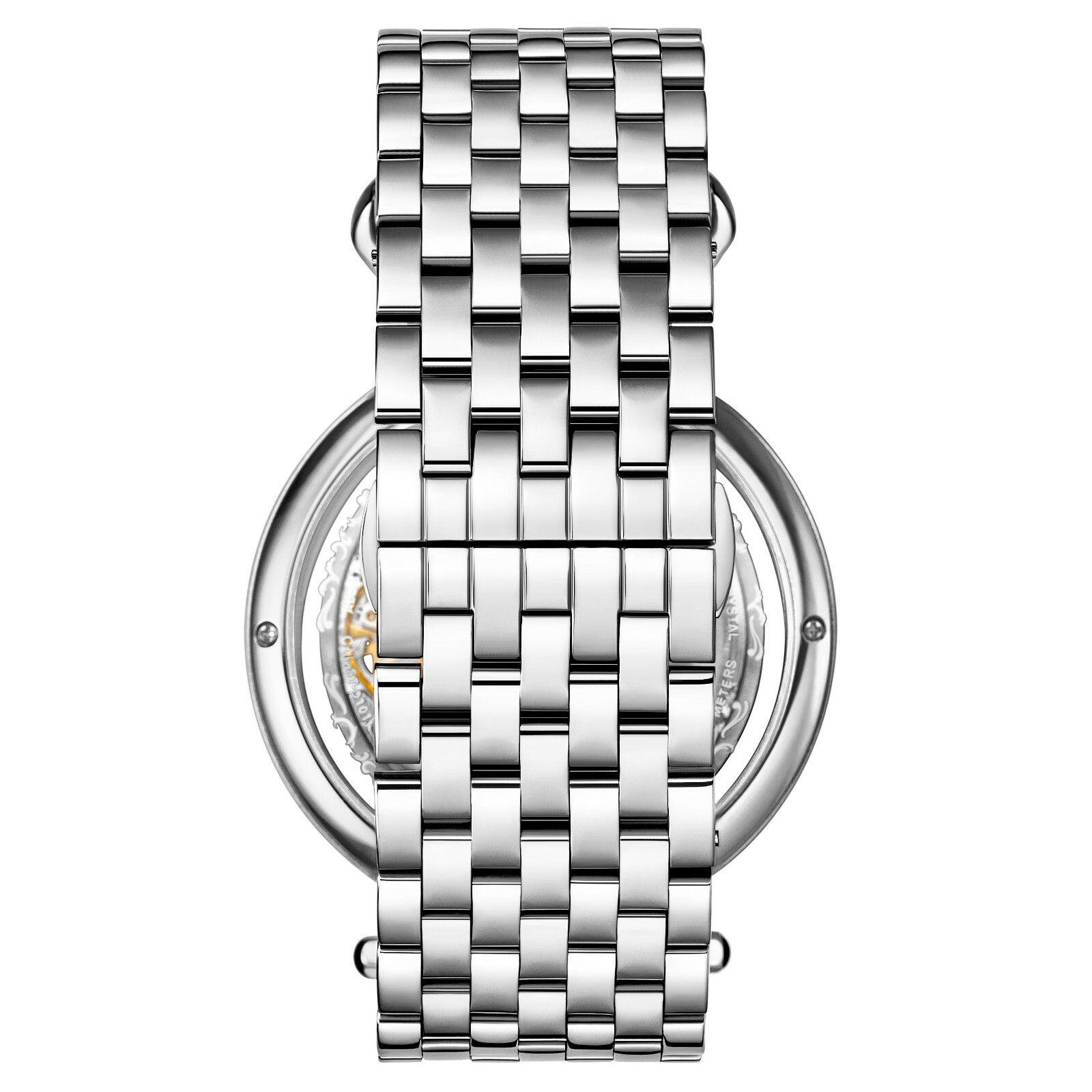Stuhrling Men’s 4003 Automatic 46mm Silver Watch Stainless Push Deployant Clasp