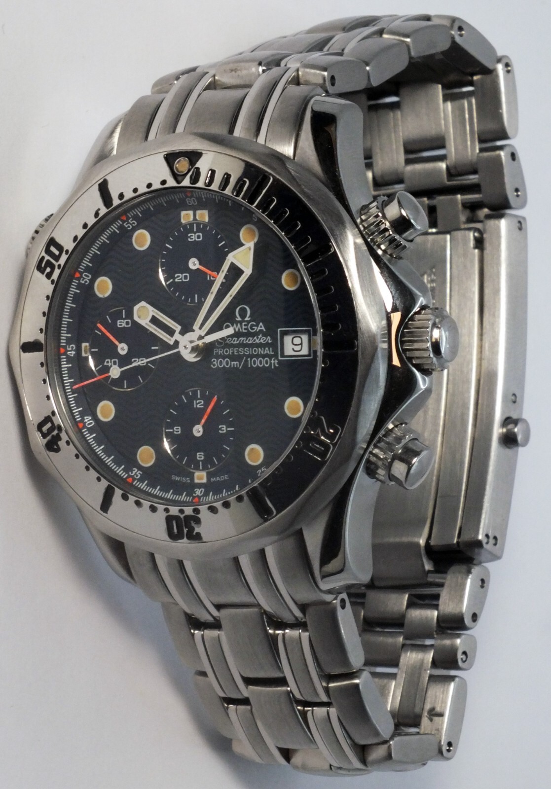 Omega Seamaster Professional 300m Chronograph 41.5mm Wristwatch Serviced LH680