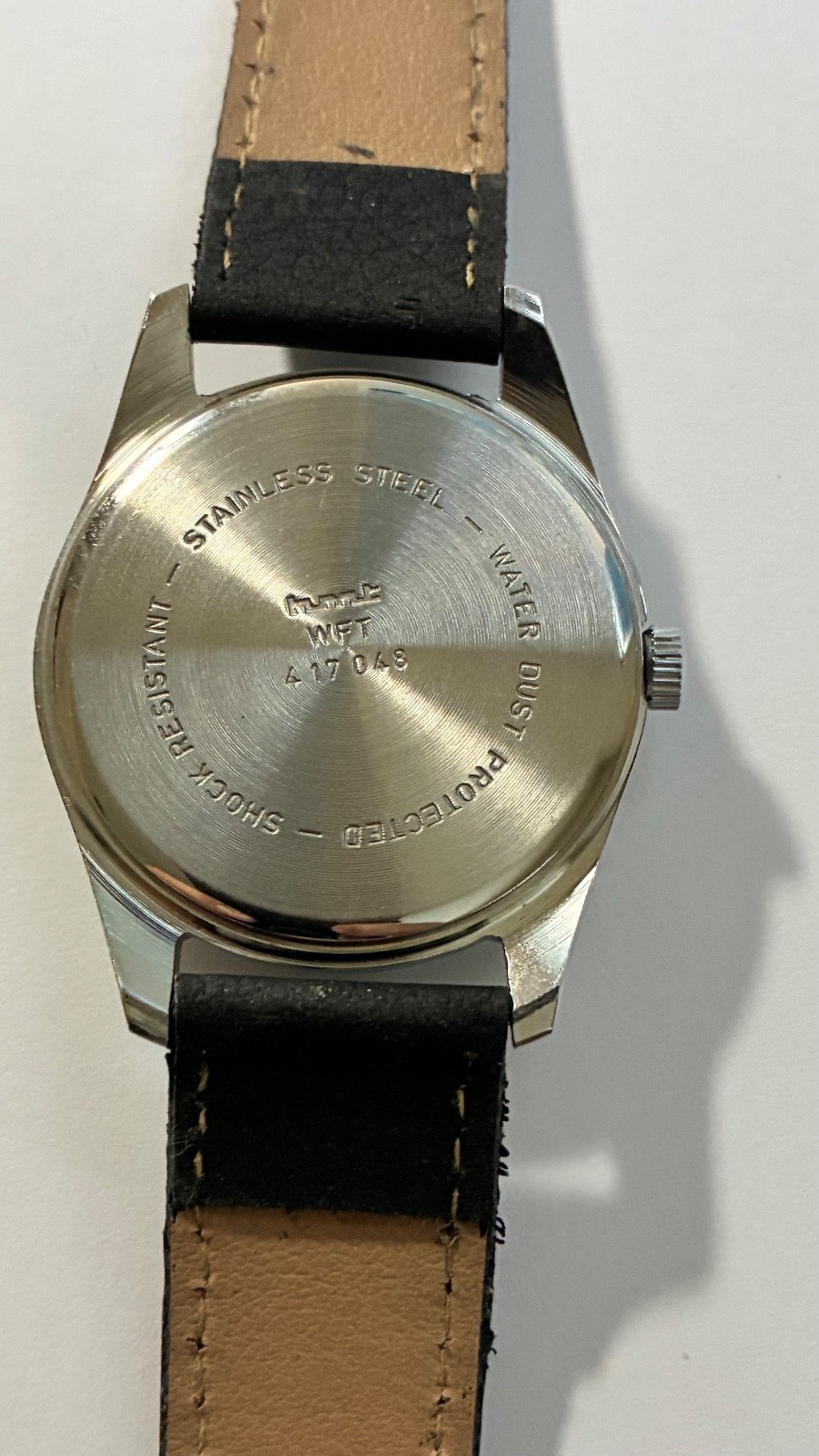 HMT JANATA 17J WINDING BLACK DIAL WFT 17048 INDIA MEN’S WATCH – WORKING
