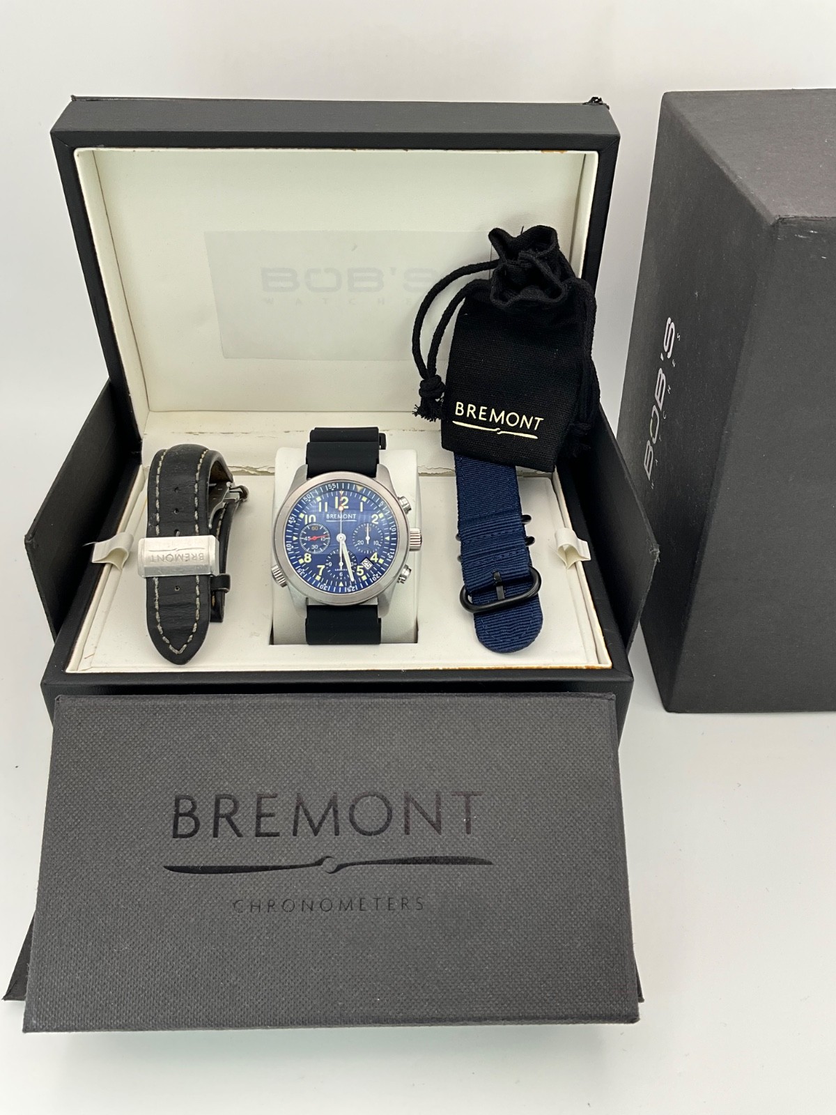 Bremont ALT1 Blue Men’s Blue Strap Watch – ALT1-P/BL 3 Straps Set