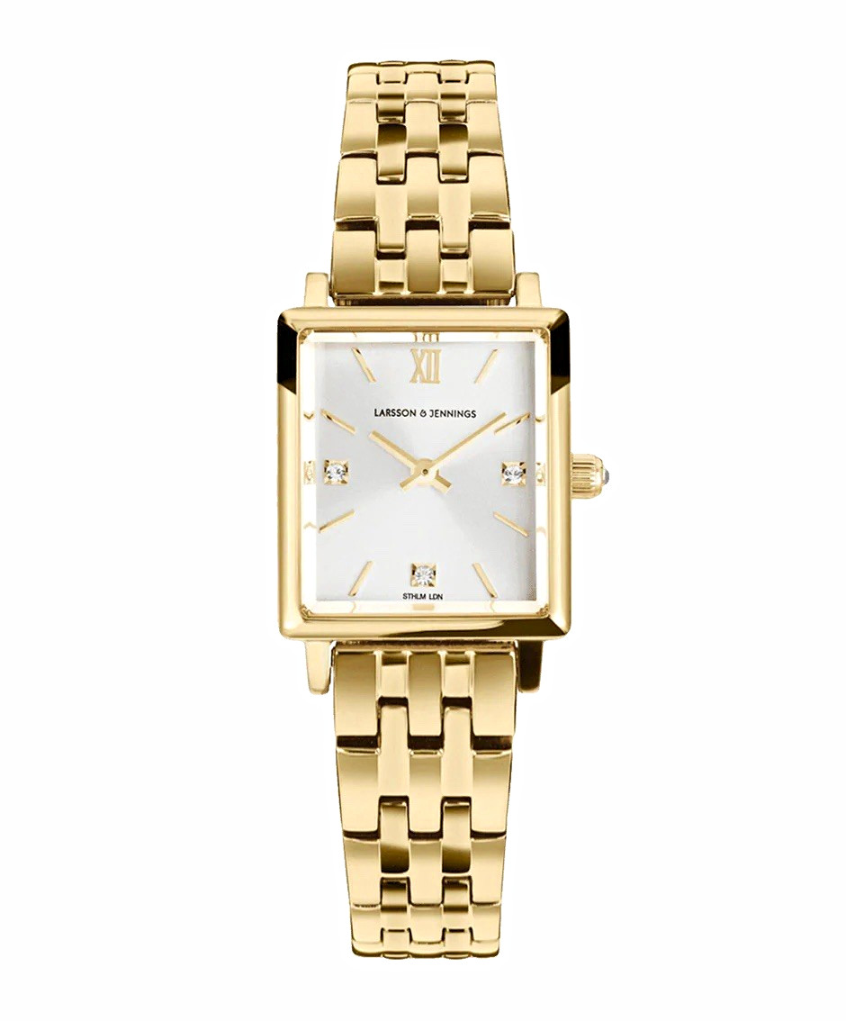 Larsson & Jennings Women’s Gold Tone Bracelet Watch Quartz Analog Silver Dial