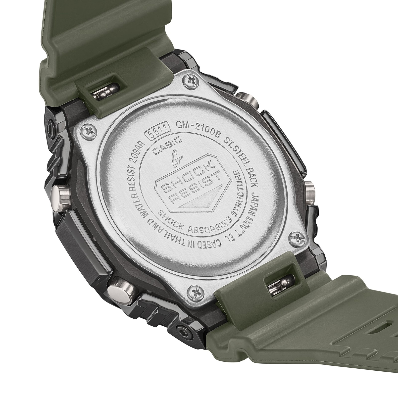 Wristwatch CASIO G-SHOCK GM-2100B-3AER Silicone Green Sub 200mt