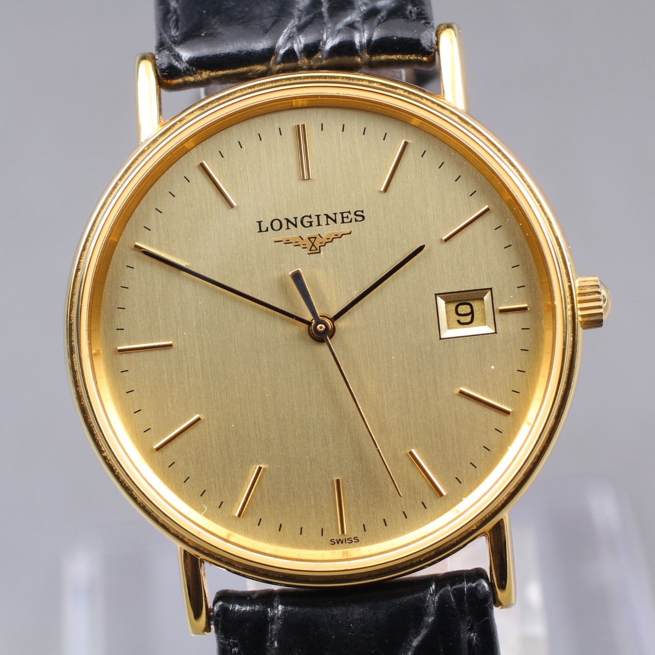 Genuine band [Near Mint] LONGINES L4.720.2 Gold Tone Quartz Men’s Watch JAPAN