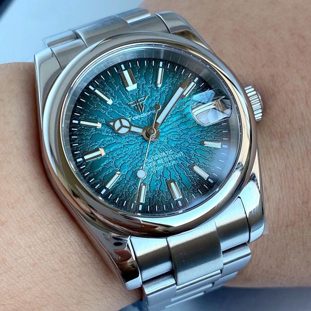 36mm/39mm Tandorio Lumen Round Bezel Sapphire Glass 20ATM NH35A Men Auto Watch