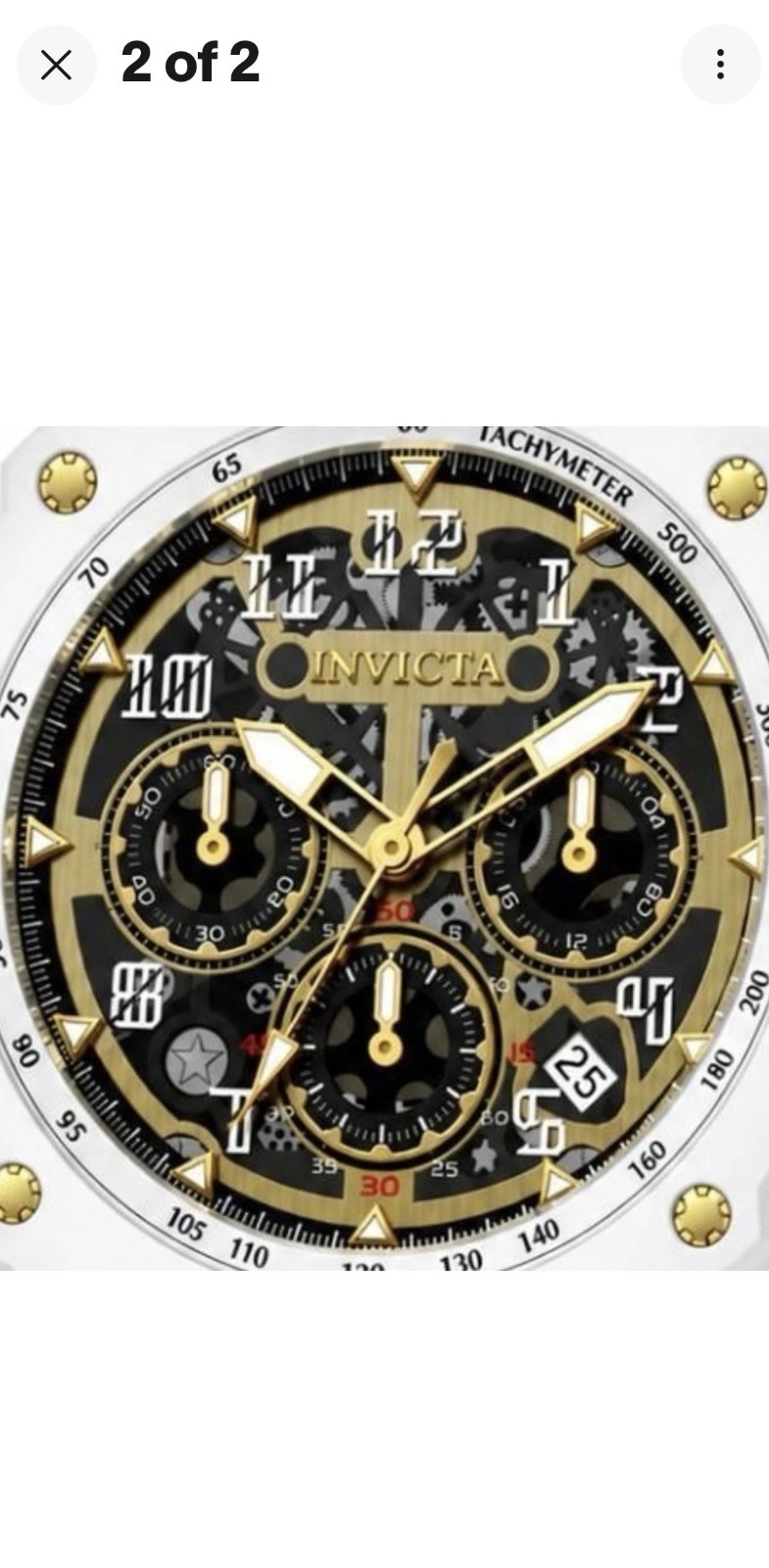 Invicta Racing Vaulthan Men’s Watch – 44mm, White (69649)