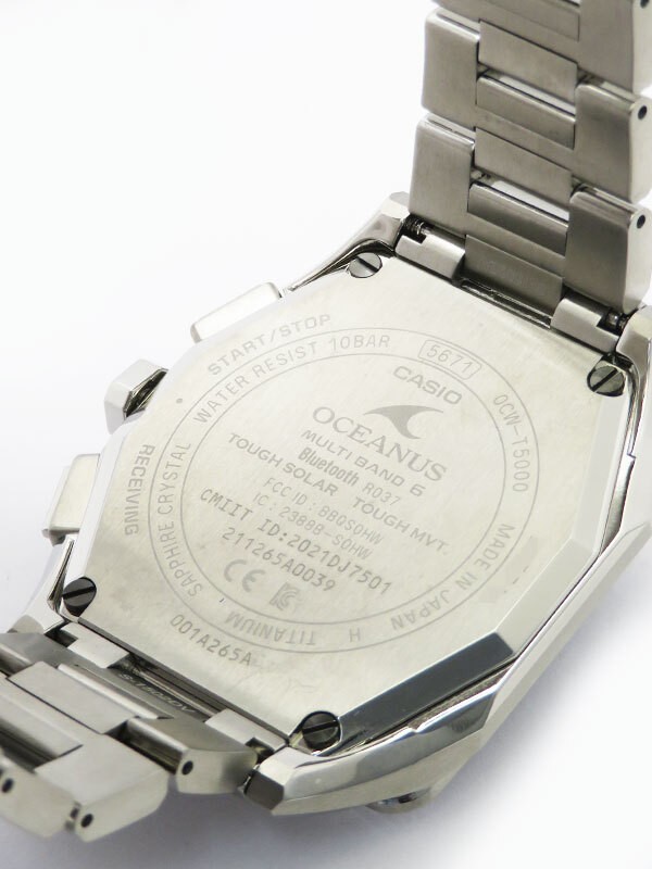 Casio OCEANUS Classic Line OCW T5000 1AJF Men s Solar Radio Quartz 1 Month Used