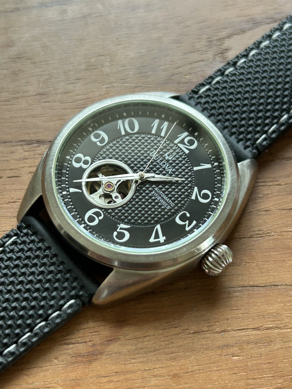 Bulova BVA C869983/96A125 – Men’s Automatic Open-Heart Wristwatch