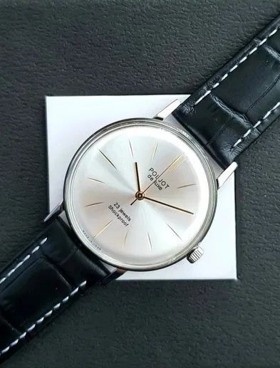 Vintage Poljot De Luxe 23 Jewels USSR 2209 Ultra Slim Serviced Mens Watch