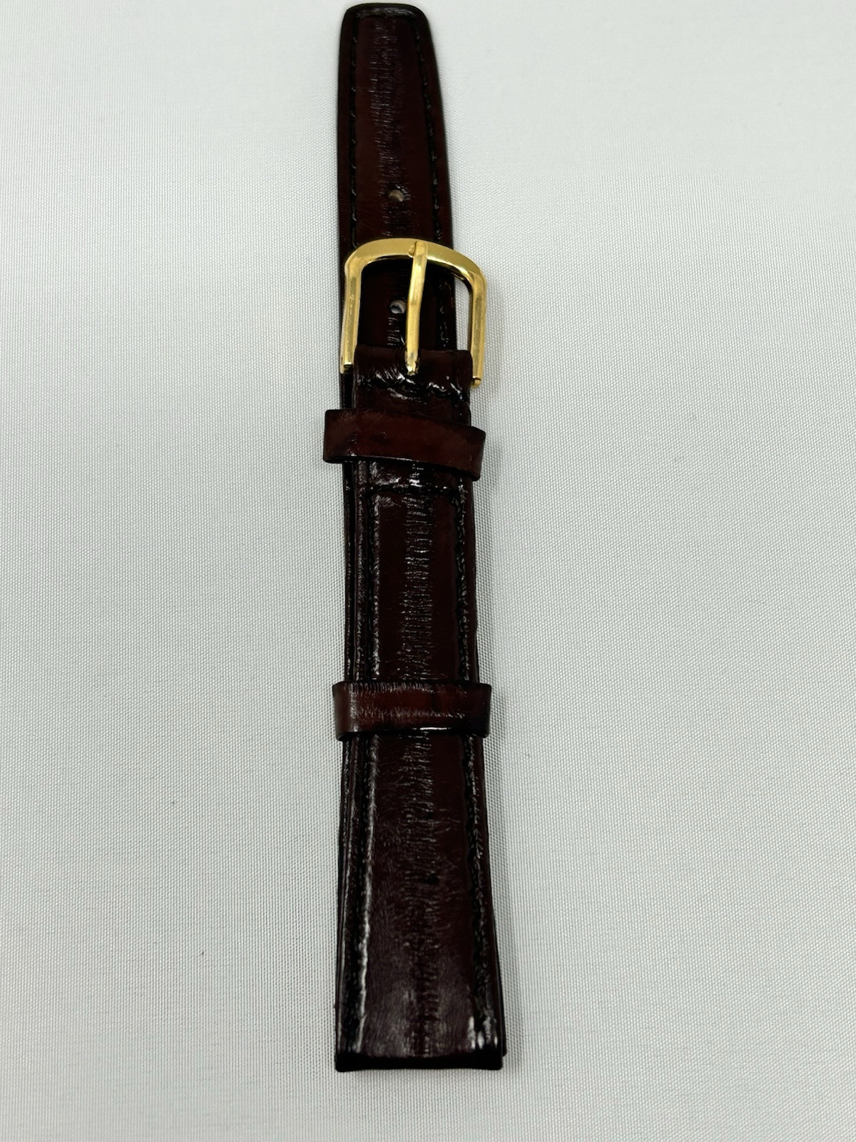 16 mm Exotic Eel Skin Watch Leather Band Made In Korea 1980’s NOS