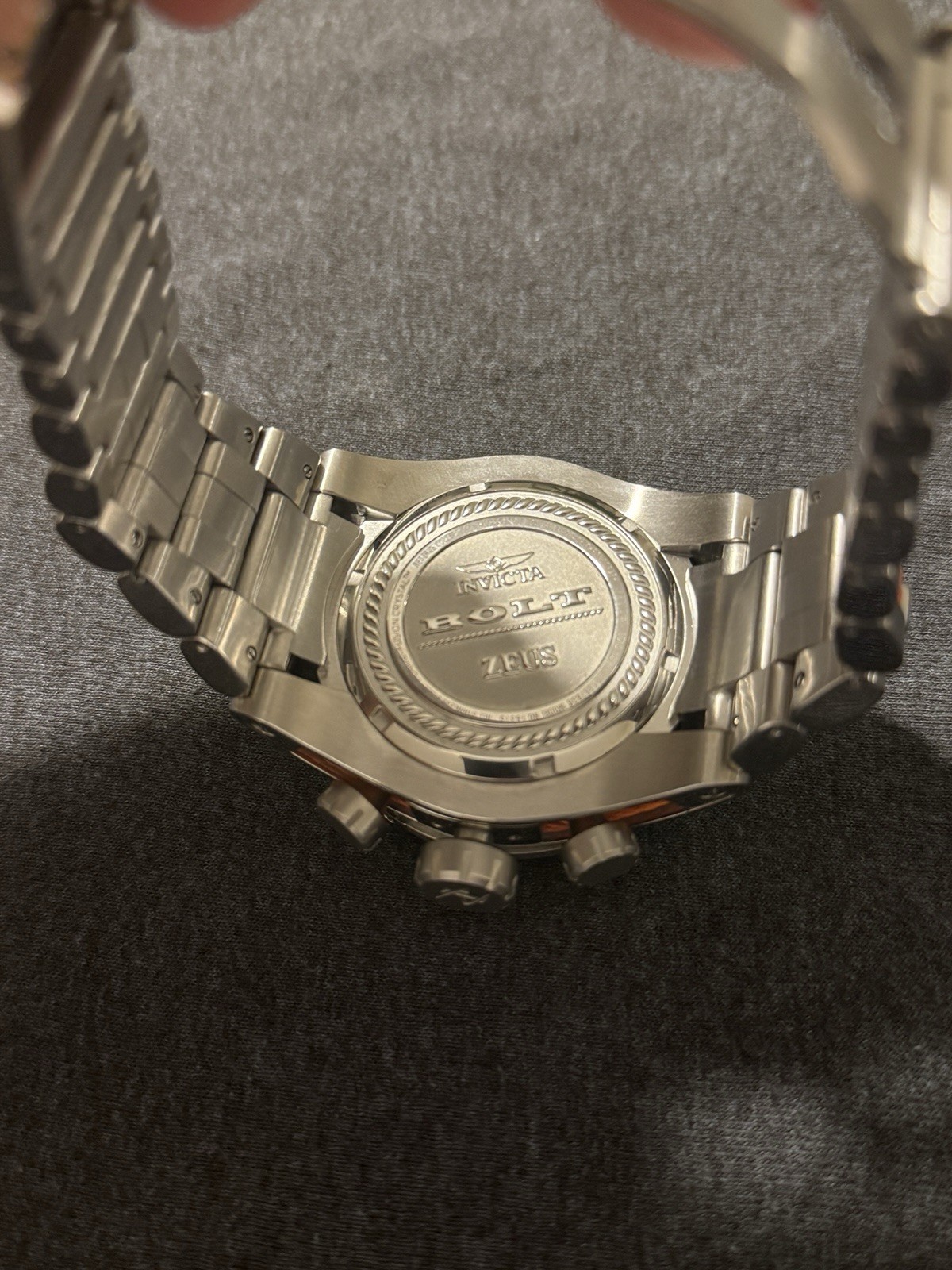 Invicta Reserve Bolt Zeus 19515 Swiss Chronograph 52mm Orange Cable 200M Watch