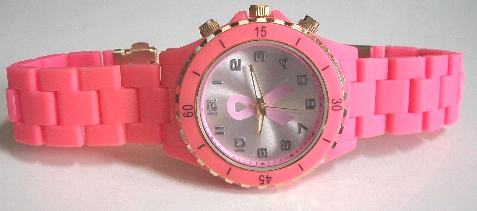 Women’s Breast Cancer Awareness Pink Ribbon Fashion Casual Wear Wrist Watch
