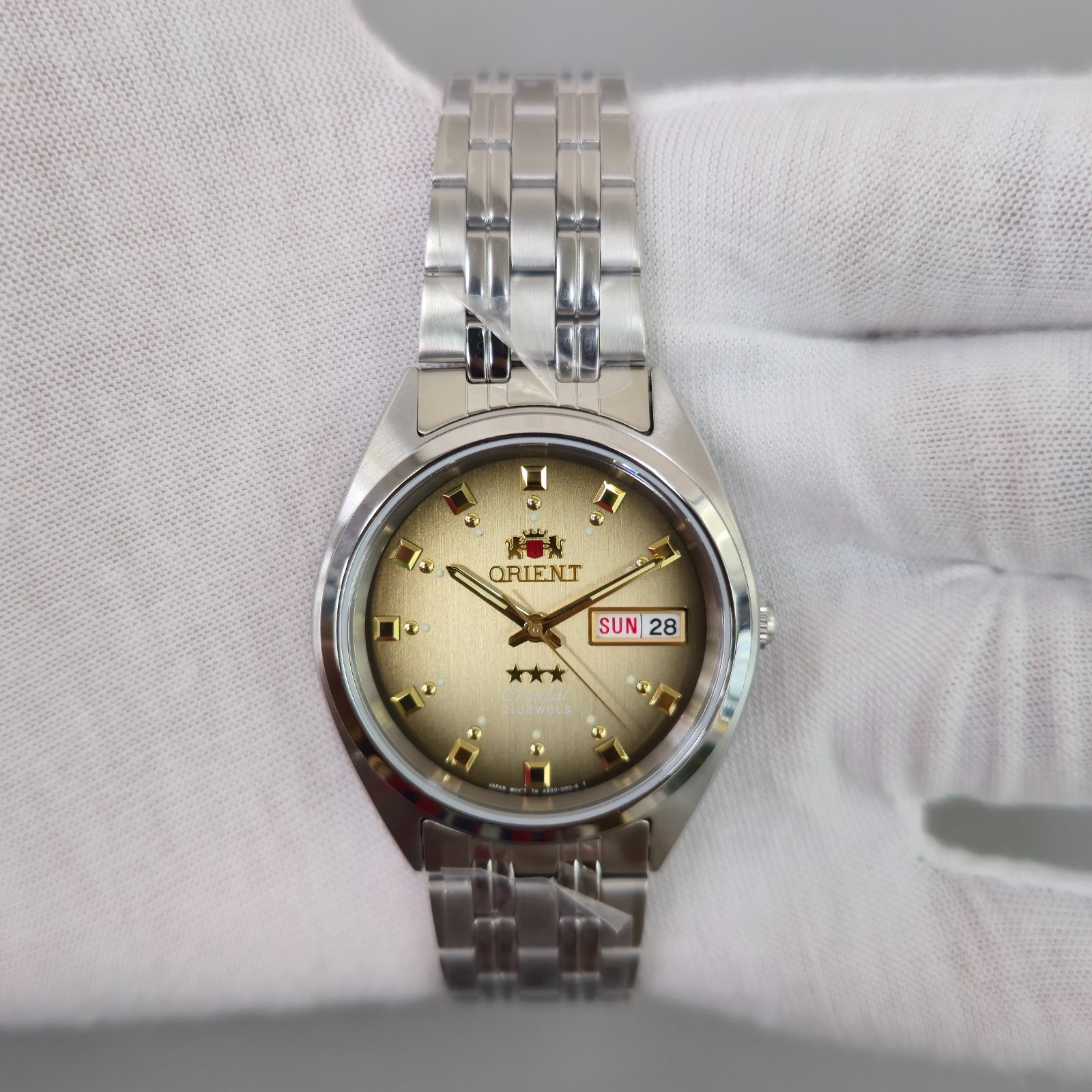 Orient TriStar FAB00009P9 Automatic Gold Dial Stainless Steel New Men’s Watch