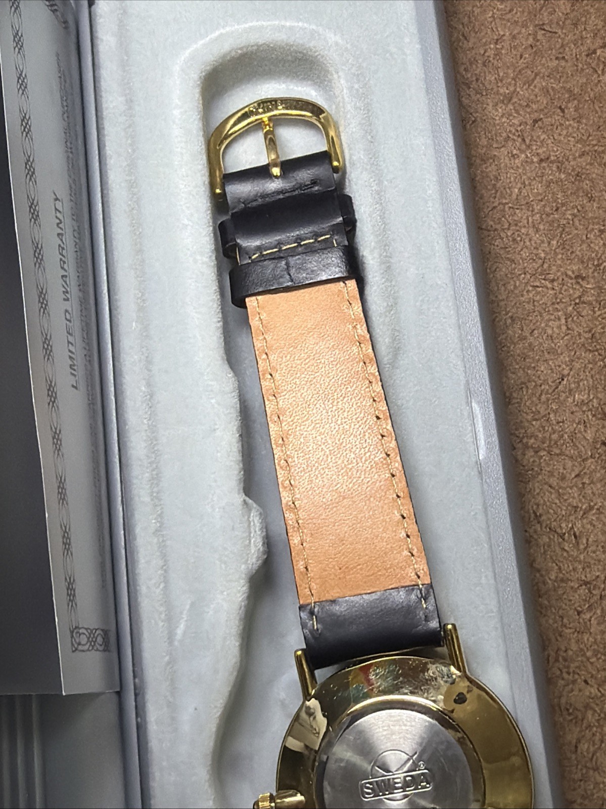 Sweda United States Postal Service (USPS) Japan Movement Gold/Black 9” NEW NOS!