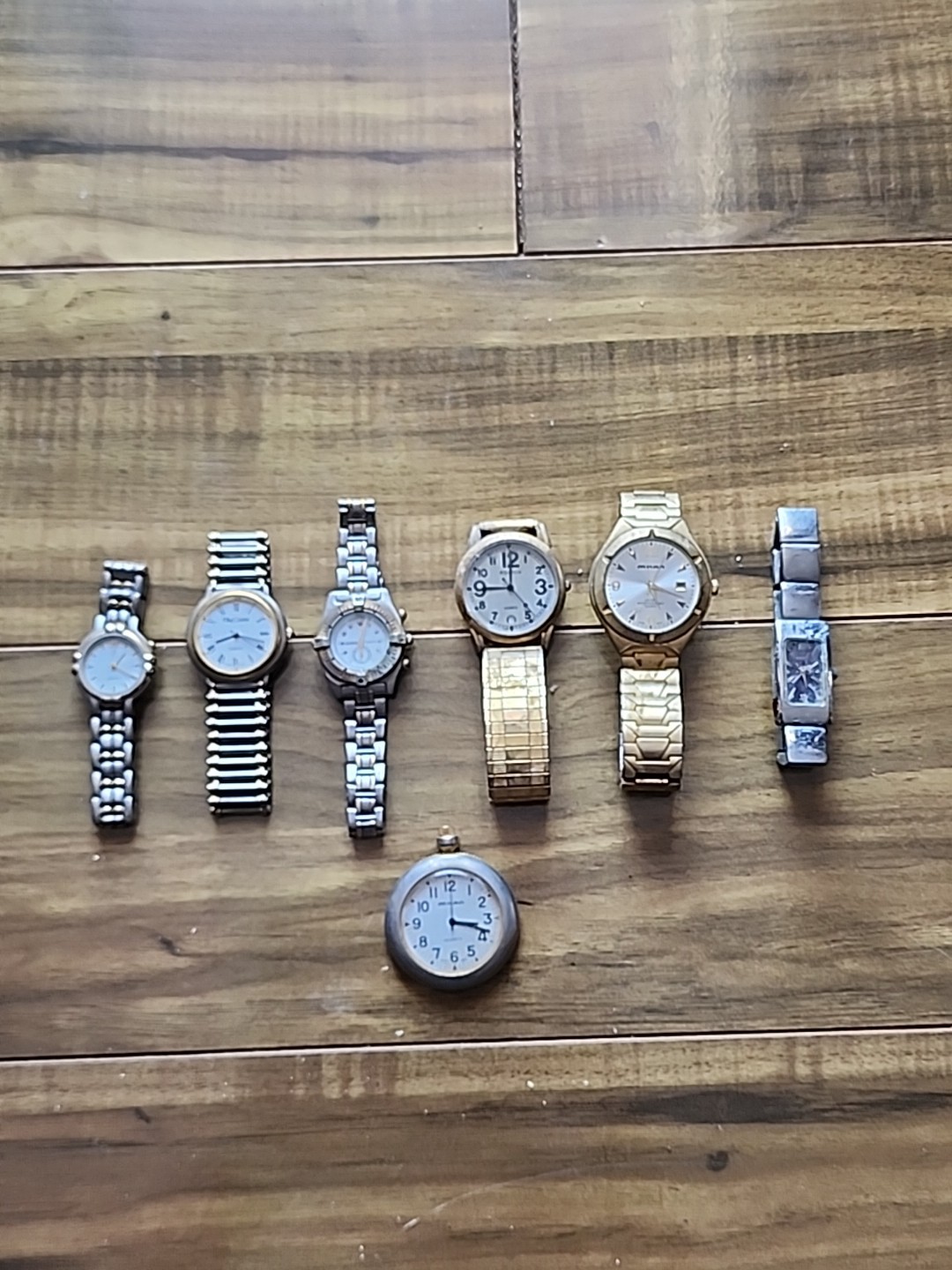 Lot Of 7 Antique And Vintage Untested Watches Various Makers