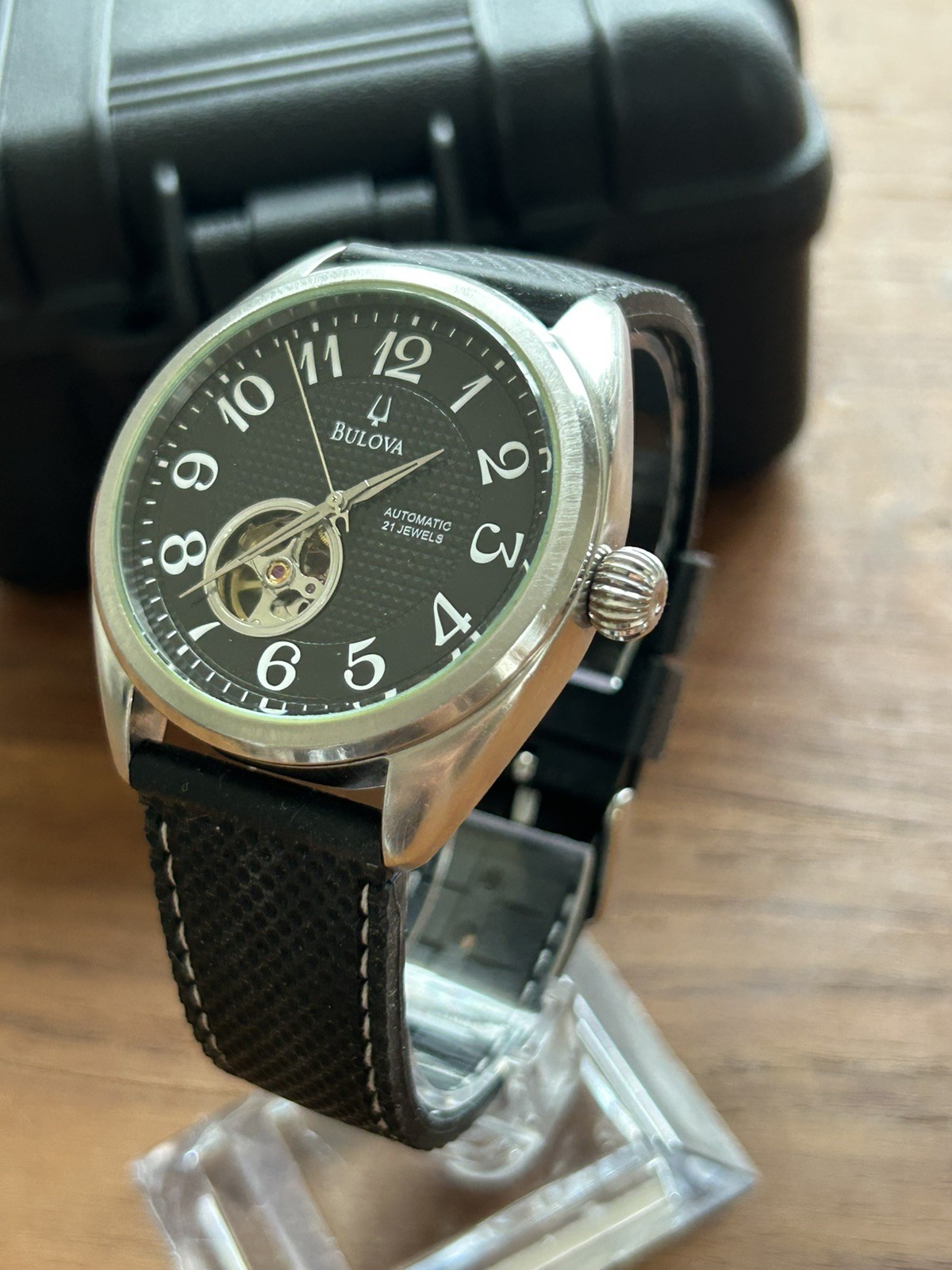 Bulova BVA C869983/96A125 – Men’s Automatic Open-Heart Wristwatch