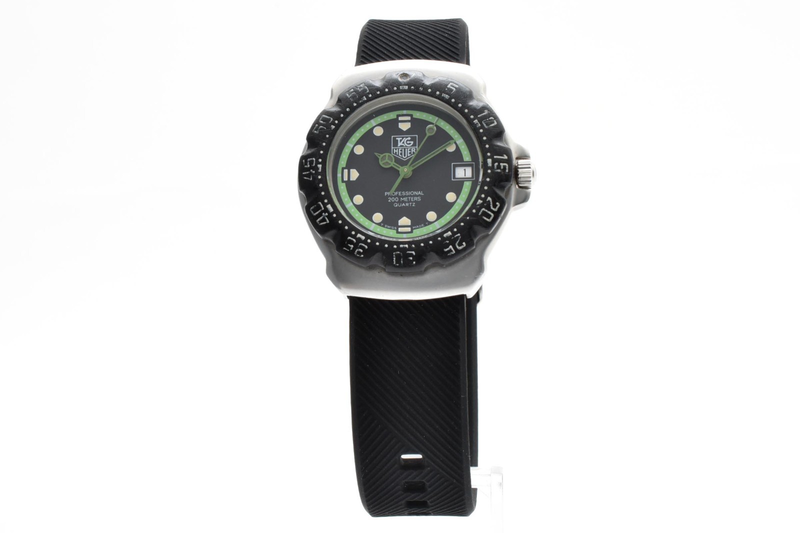 【EXC+ 5】TAG Heuer Formula 1 WA1215 Quartz Professional 200m Boys Green watch