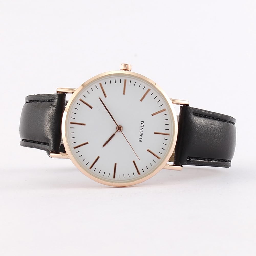 Men’s Ultra Slim Watch, Minimalist Fashion Simple Analog Quartz Wrist Watch for