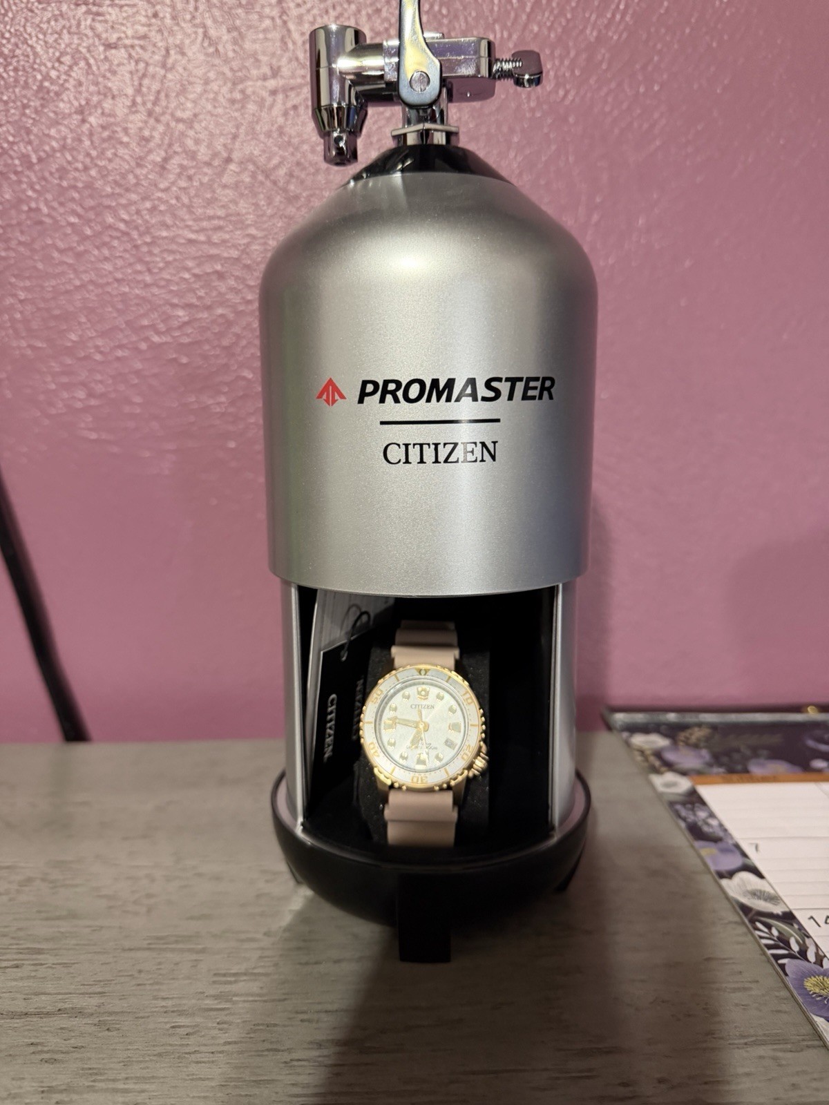 Citizen Promaster Dive Eco-Drive Pink Strap Womens Watch EO2023-00A