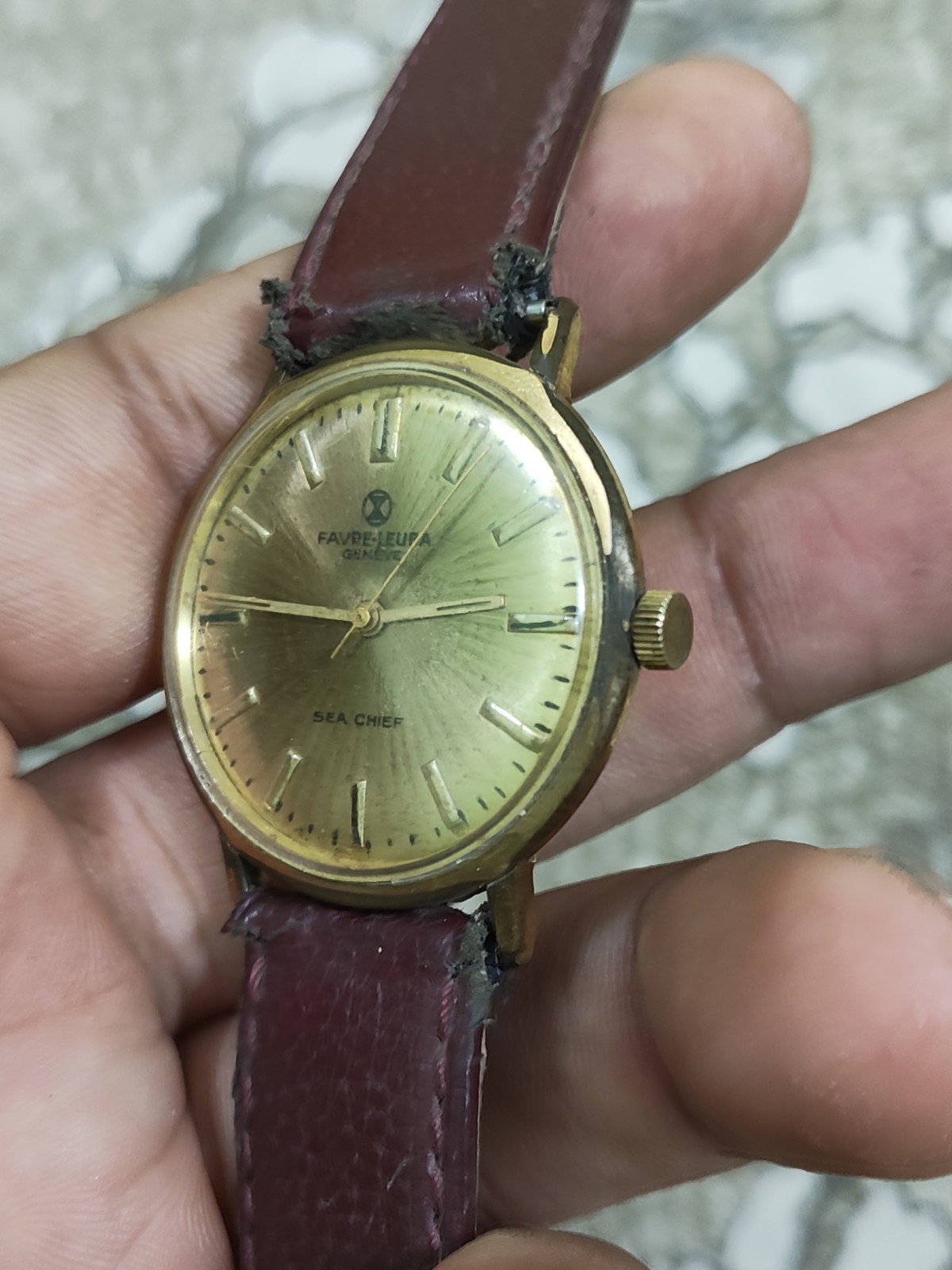Favre Leuba Sea Chief Sun Burst Dial Men’s Watch