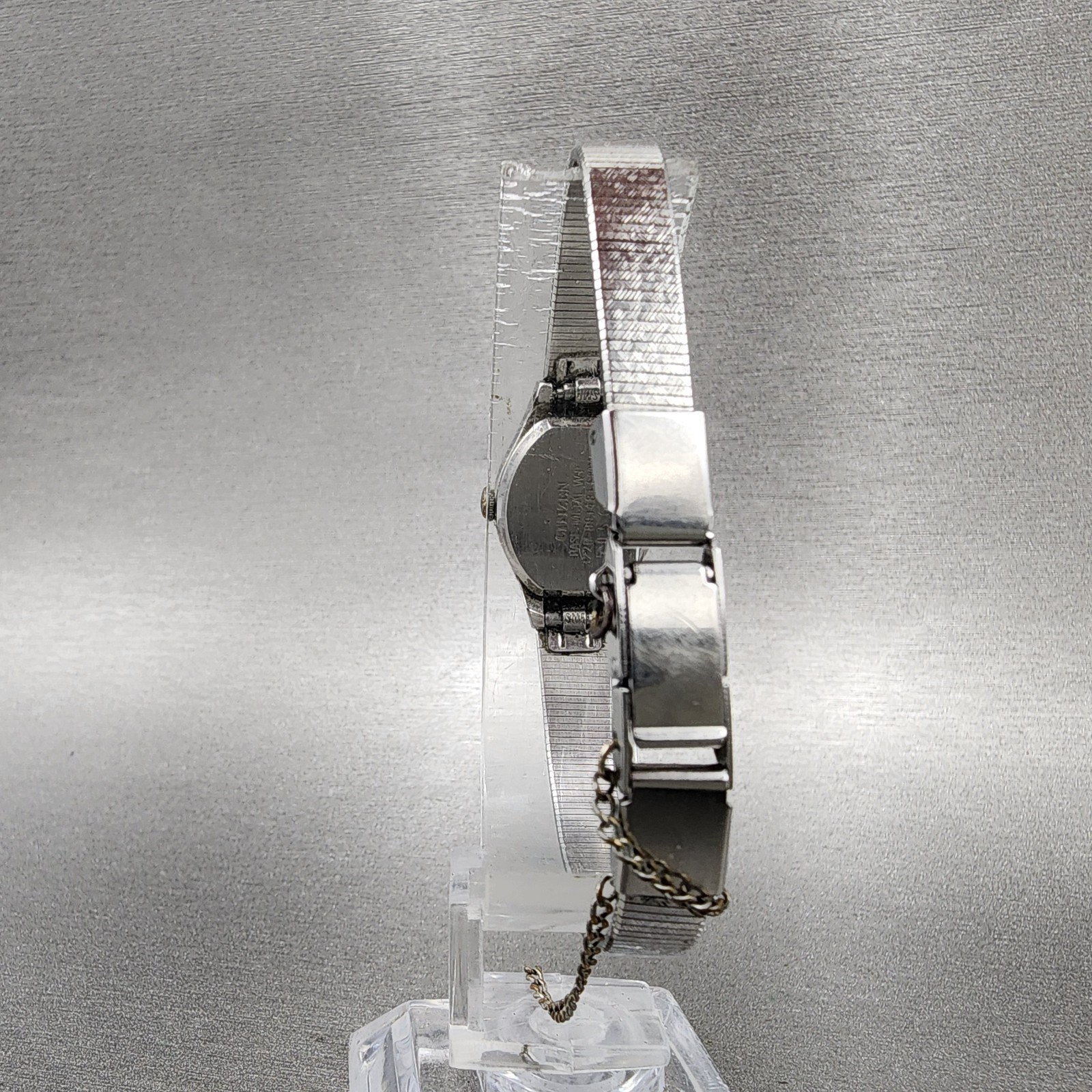 Citizen CQ Watch Women 16mm Silver Dial Silver Tone Square 3220-891481 New Batt