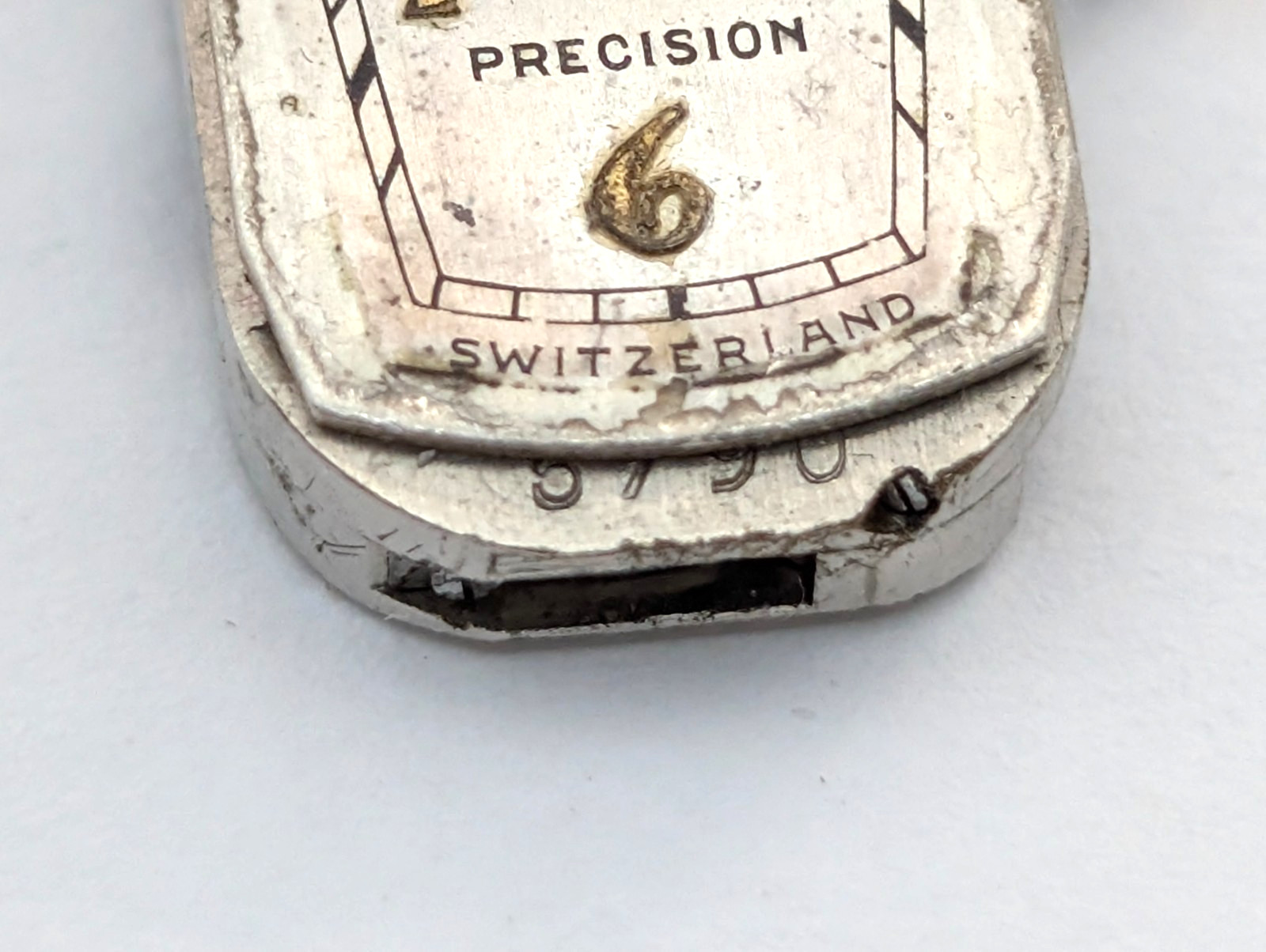 GRUEN Precision Curvex Conoruma 17j Vintage 10mm Watch Movement PARTS or REPAIR