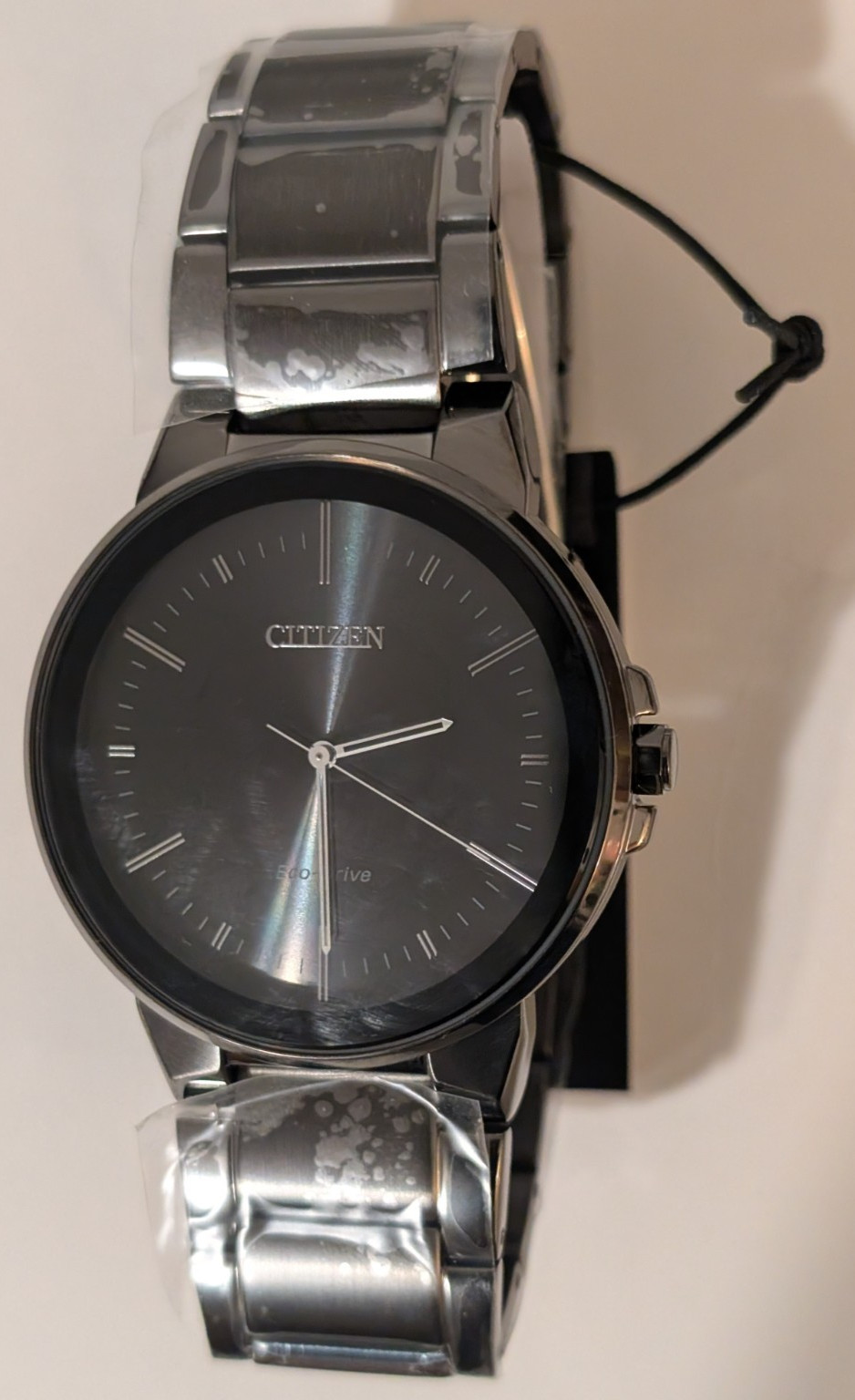 NEW – Citizen Eco-Drive Modern Axiom Watch Gray Stainless Steel, Black Dial