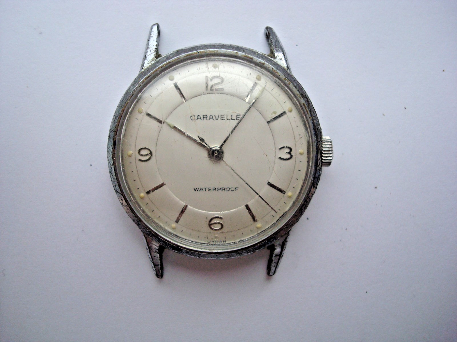 Vintage Caravelle M0 Mens Unisex Watch Manual Wind Up Waterproof Japan for Parts