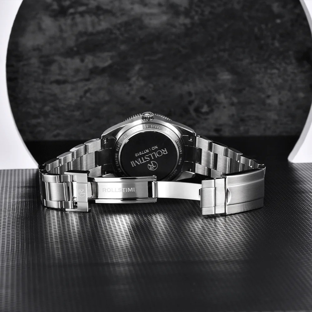 ROLLSTIMI RT7910 2026 Luxury Automatic Mechanical Stainless Steel Mens Watch