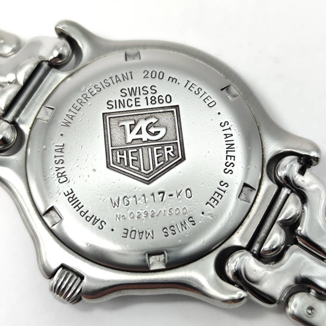 Tag Heuer S/el Professional WG1117-K0 Wristwatch 37mm Blue Dial Stainless Steel