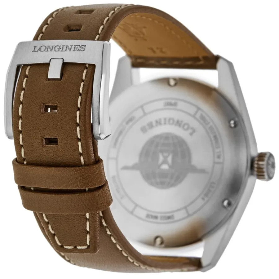 New Longines Spirit Automatic Silver Dial Leather Men’s Watch L3.810.4.73.2
