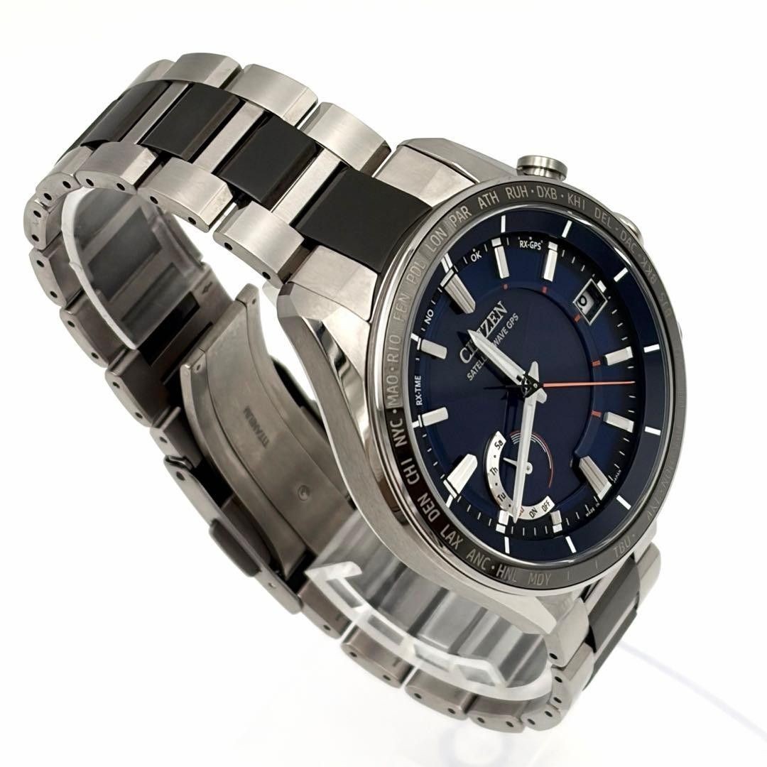 CITIZEN ATTESA Act Line Watch CC3085 51L Eco Drive Solar Radio Men’s Titanium