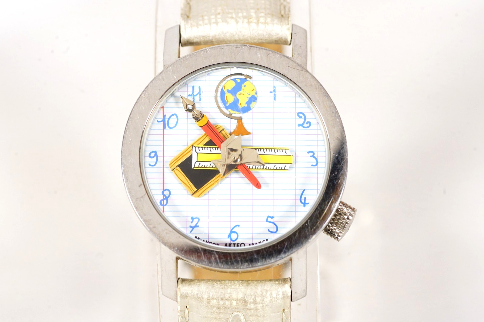 AKTEO JC Mareschal Design Watch Teachers School Theme Wristwatch France Quartz