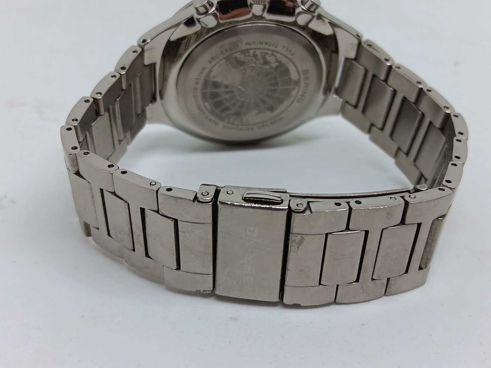 Bering Titan Chrono 11743-709 Men’s 43mm Brushed Titanium Japanese Quartz Watch