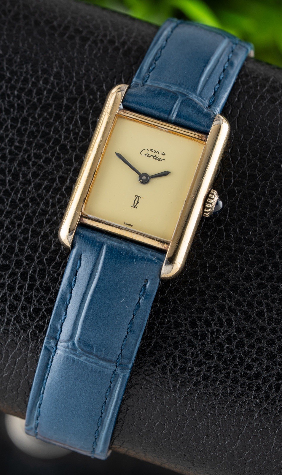 Cartier Tank Must de Cartier Lemon Dial with Box & Papers!!