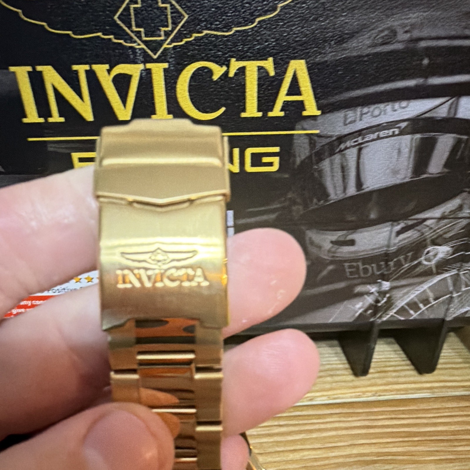 Invicta Pro Diver Men’s Quartz Blue Dial Date Gold Steel Bracelet 200m