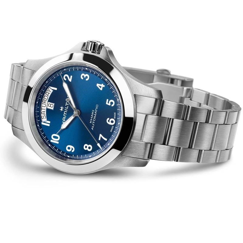 New Hamilton Khaki Field King Day-Date 40mm Blue Dial Men’s Watch H64475140