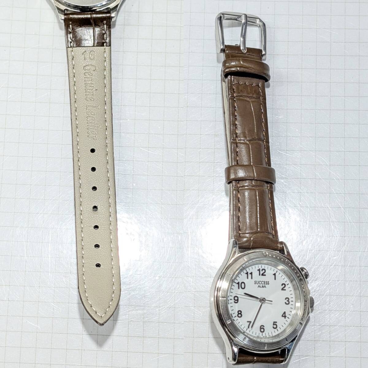Seiko ALBA SUCCESS Men’s Battery and Strap Replaced Working Item X 82