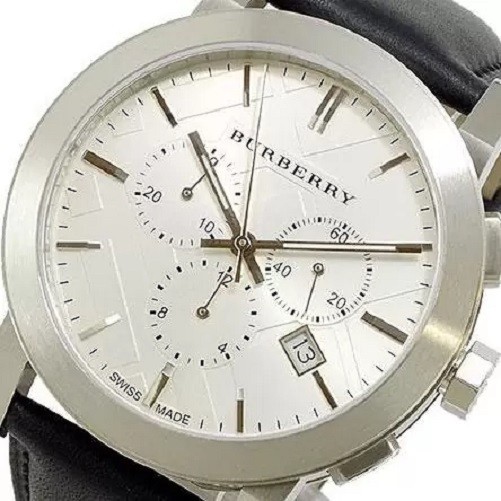 NEW GENUINE MEN’S BURBERRY BU9355 THE CITY BLACK CHRONO WATCH – 2 Y.WARRANTY