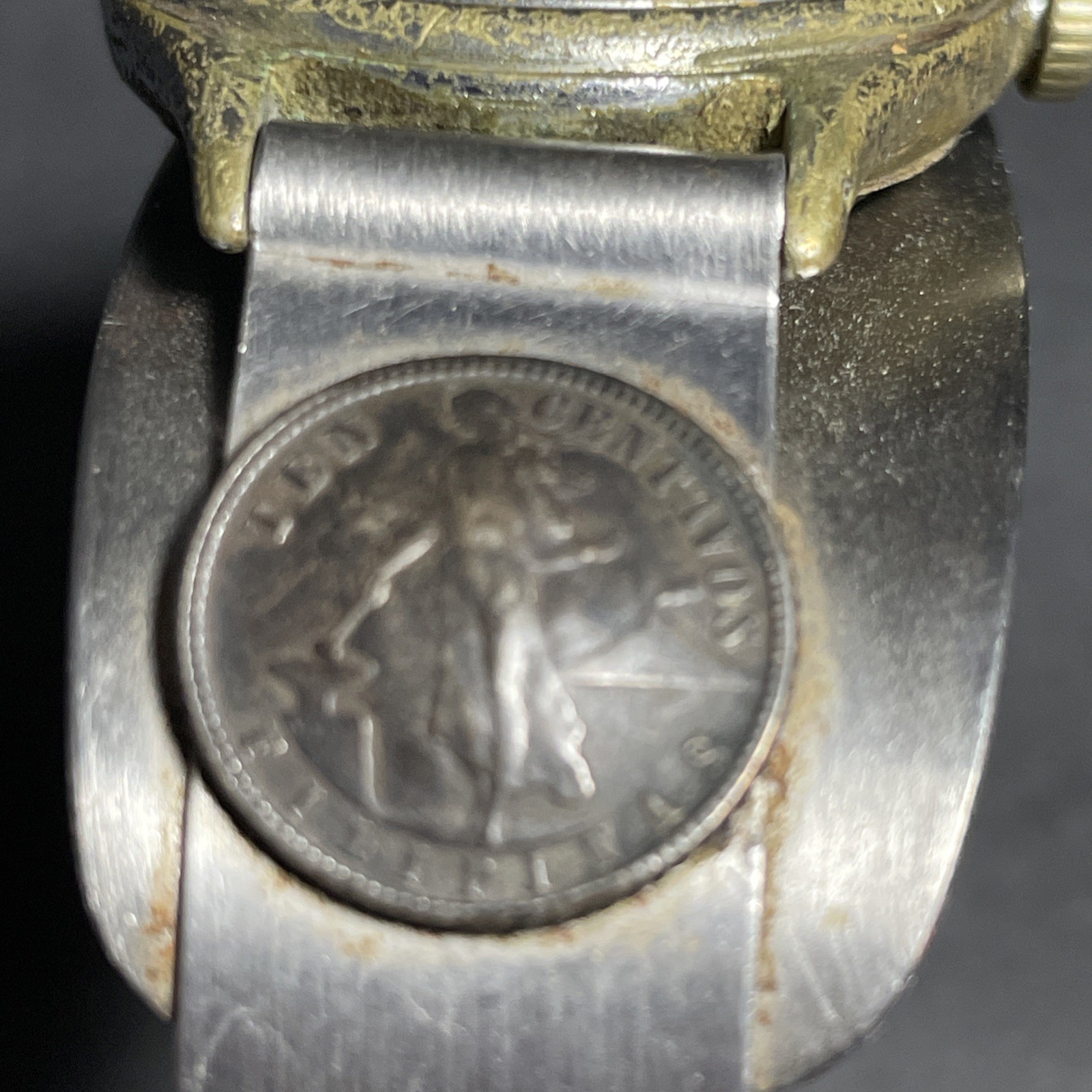 1943 Bulova WW2 A-11 US Pilot Wrist Watch W/Hack Original SS Cuff Band #0012