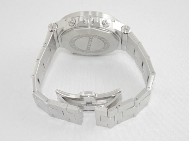 BVLGARI Diagono GMT DG40S GMT Stainless Steel Automatic Gray Dial Men’s Watch
