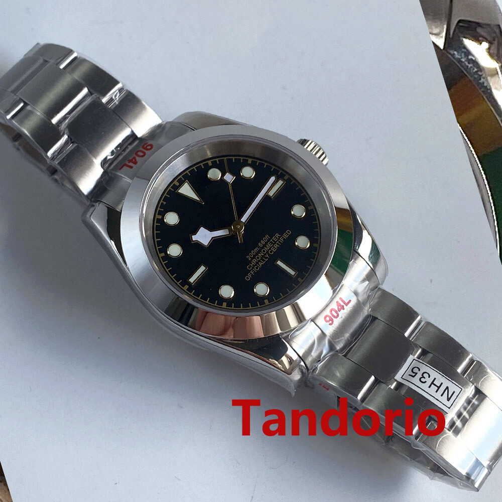 36mm/39mm BLIGER Black/Grey Dial Sapphire Glass NH35A PT5000 Automatic Men Watch