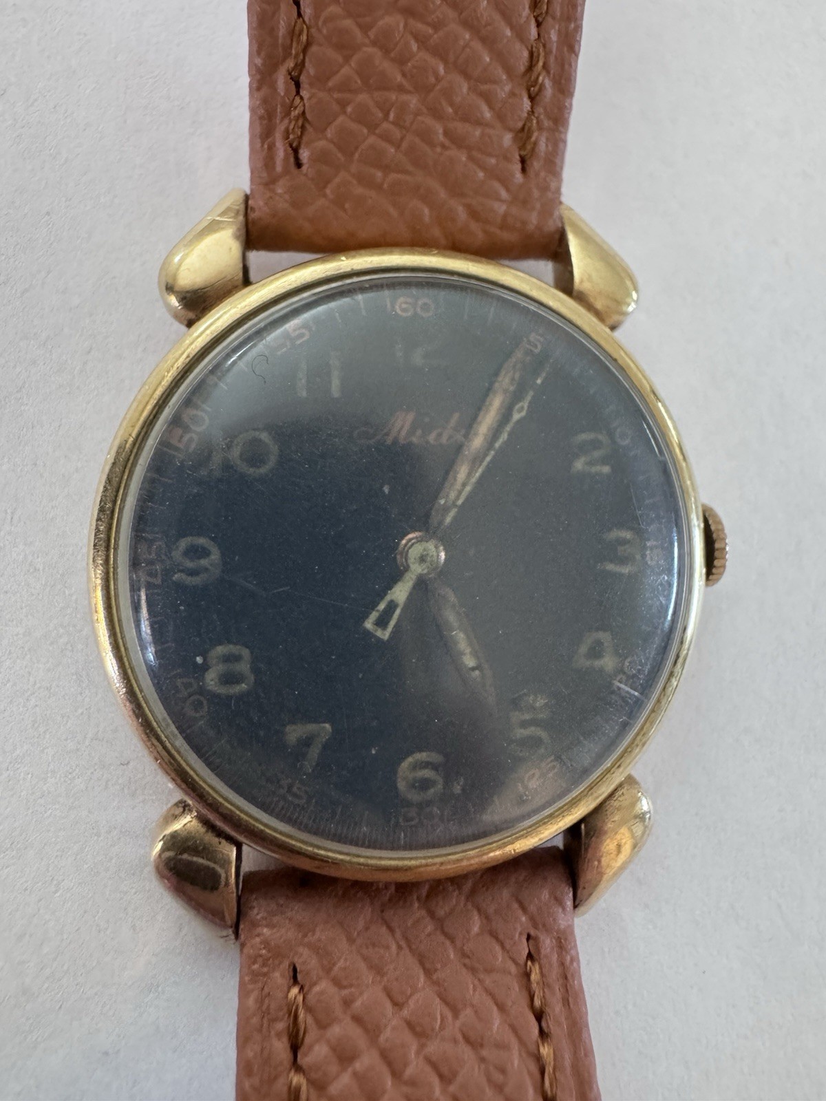 Vintage MIDO 14k Solid Gold Mens Watch Estate Gift