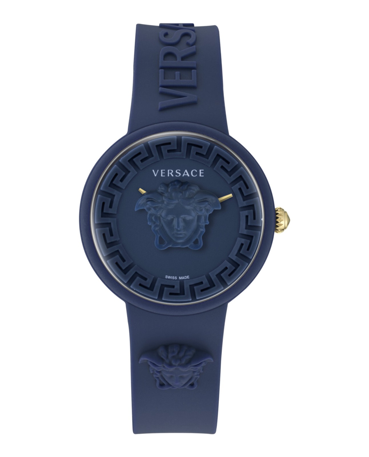 Versace Womens Medusa Pop Blue 39mm Strap Fashion Watch