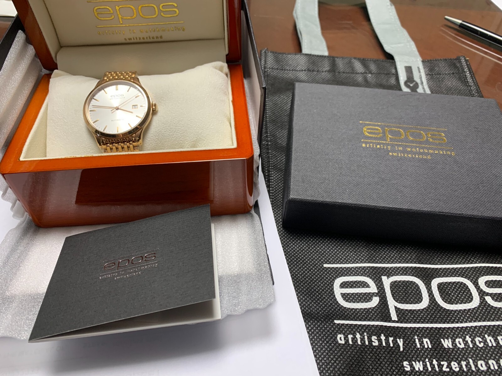 EPOS Ø 40mm Originale 3420 Rose Gold PVD Super Slim ETA 2892-A2 automatic watch