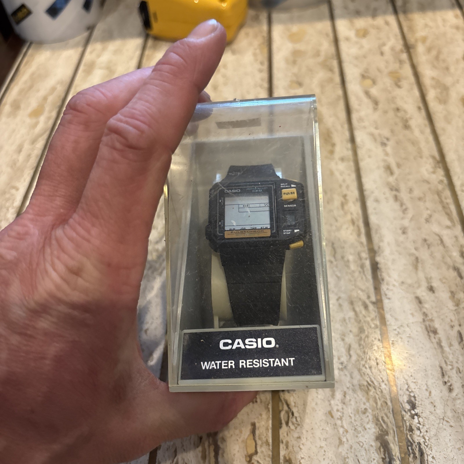 vintage Casio JP-100W 1987 First Pulse Watch Never Worn