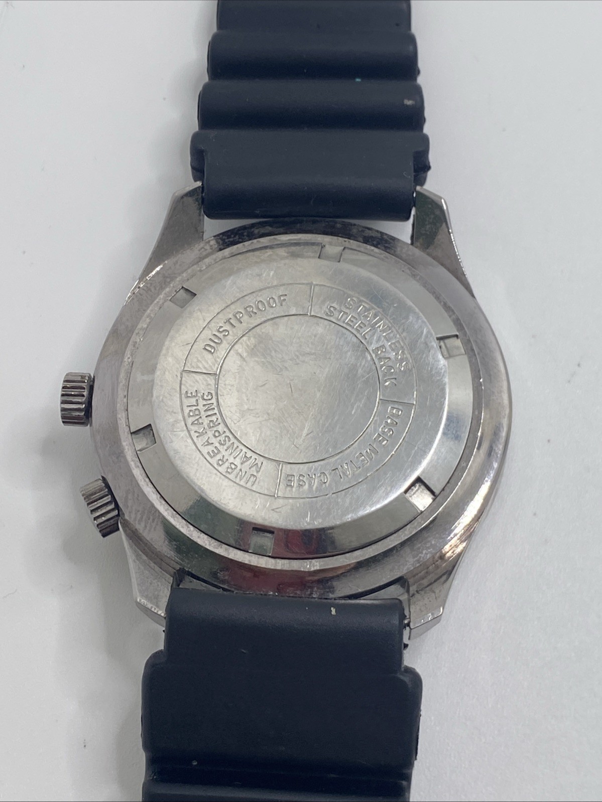 Emit De Luxe Swiss Dive Style Watch Wind Dive Watch Works Needs Service Runs