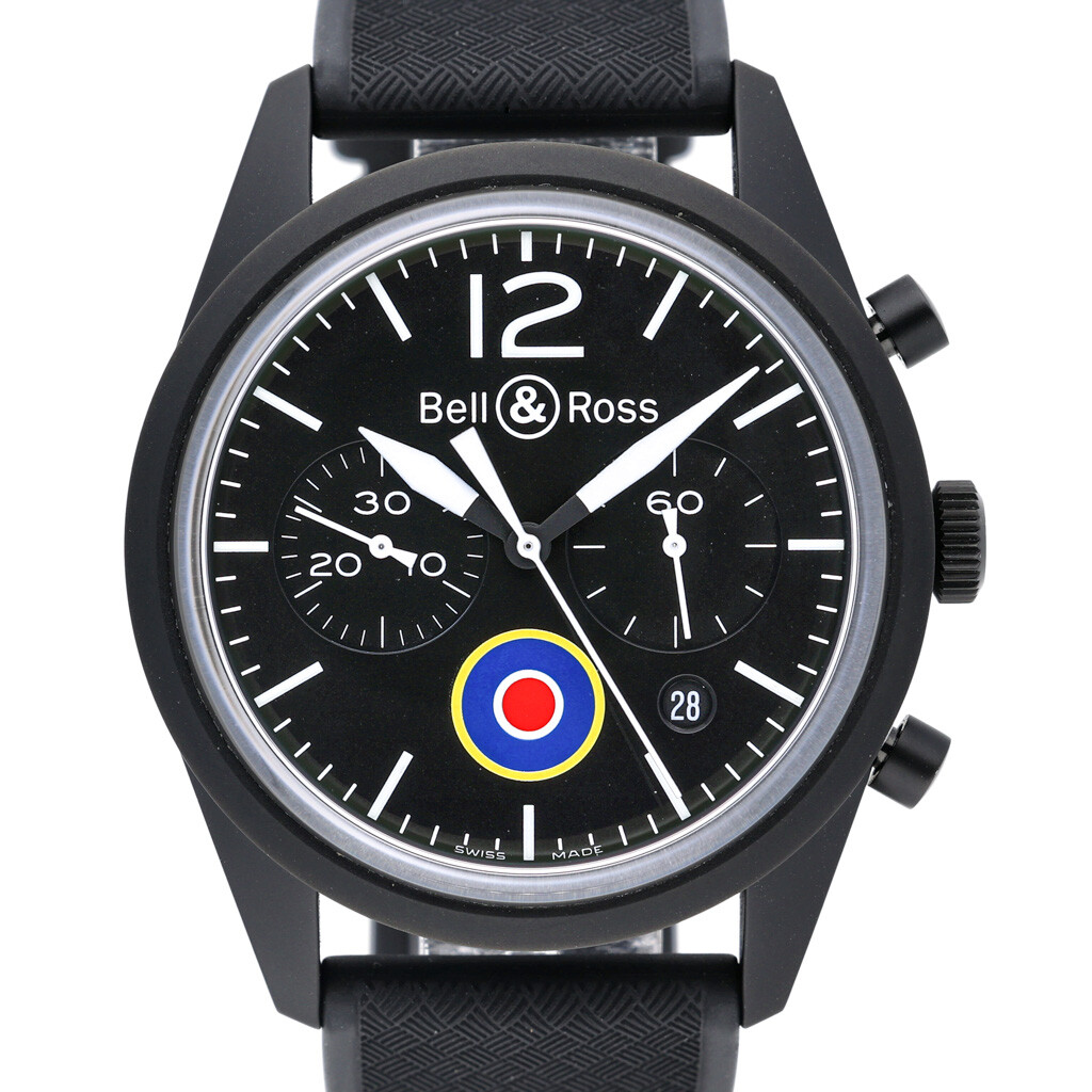 Bell & Ross Br126 BR 126-94-SC with 41mm PVD case and Black dial. Excellent c…