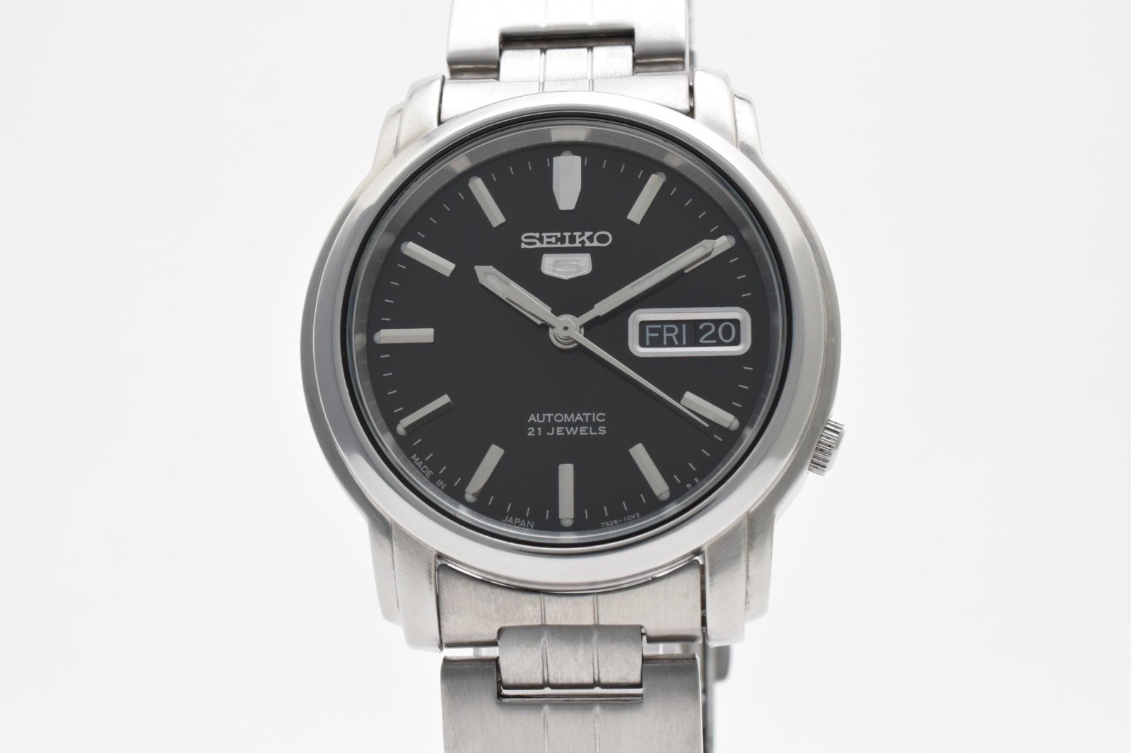 [ NEAR MINT ] SEIKO 5 7S26-03S0 Silver Dial 37mm Automatic Watch From JAPAN